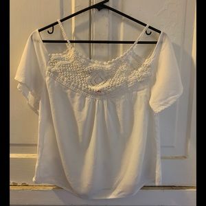 white medium (7-9) blouse